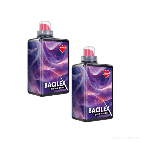 Sada 2 ks gel na praní bílého i barevného prádla s antimikrobiální přísadou, BACILEX® 
