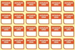 24 ks samolepiek "AKTUÁLNA CENA" 24 ks samolepiek "AKTUÁLNA CENA"