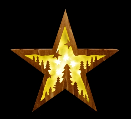 SVIETIACA drevená hviezda