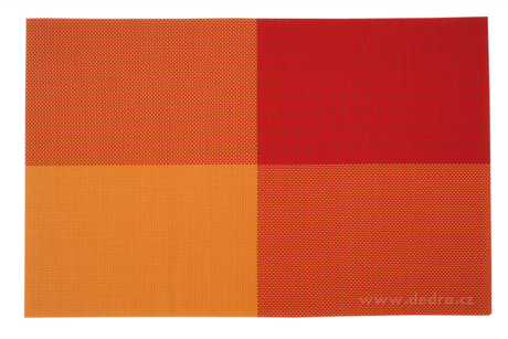 Umývateľné prestieranie oranžovo-červené