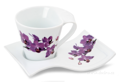 TWIST hrnček s motívom orchideí TWIST hrnček s motívom orchideí