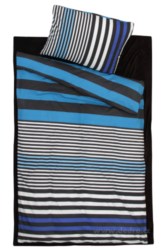 BLUE stripes posteľná súprava pre 1 osobu