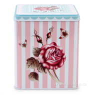 ROSE & BUTTERFLY hranatá dóza výška 16 cm ROSE & BUTTERFLY hranatá dóza výška 16 cm