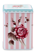 ROSE & BUTTERFLY hranatá dóza výška 12 cm ROSE & BUTTERFLY hranatá dóza výška 12 cm