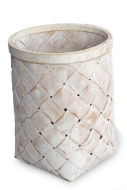 PLETENÝ kôš biely výška 24,5 cm PLETENÝ kôš biely výška 24,5 cm