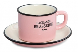 LAGRANDE BRASSERIE šálka ružová LAGRANDE BRASSERIE šálka ružová