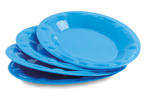 PLASTOVÝ tanier modrý sada