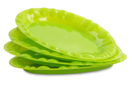 PLASTOVÝ tanier zelený sada