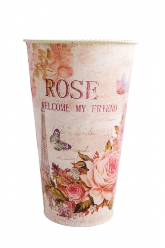 ROSE kovová váza malá 