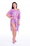 ADELE šaty violet multicolor ADELE šaty violet multicolor
