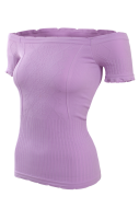 YVETTE top s rukávmi orgovánový YVETTE top s rukávmi orgovánový
