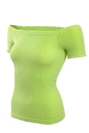 YVETTE top s rukávmi zelený YVETTE top s rukávmi zelený