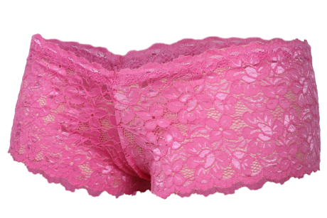 ČIPKOVANÉ boxerky ružové