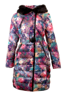 AQUARELLE dlhý kabát multicolor AQUARELLE dlhý kabát multicolor