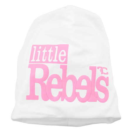REBELS little čiapka bielo - ružová 