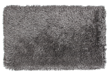 LONGHAIR koberec strieborno - čierny 80 x 150 cm