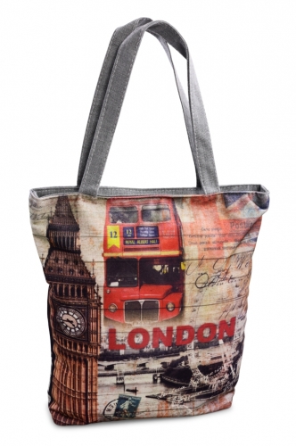 LONDON BUS textilná taška