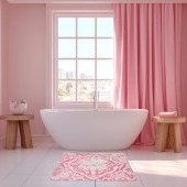 SPA | ULTRASAVÁ křemelinová předložka | rychleschnoucí & protiskluzová | 80 × 50 cm | pink ornament 