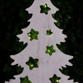 XXL DREVENÝ vianočný stromček