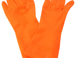 OCHRANNÉ gumené rukavice oranžové