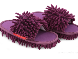 UPRATOVACIE papuče veľkosť 36 - 40 tmavo - fialové