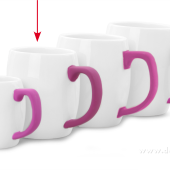 PORCELÁNOVÝ hrnček 300 ml fuchsiový