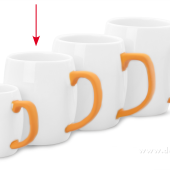 HRNČEK s uchom 300 ml oranžový