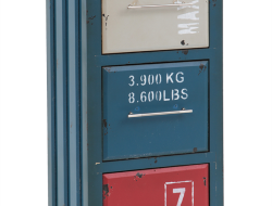 CONTAINER drevená komoda petrolejová