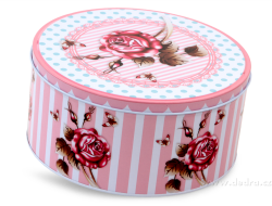 ROSE & BUTTERFLY guľatá dóza priemer 14 cm