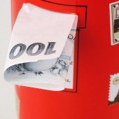 KOVOVÁ pokladnička alebo dóza