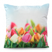 POŤAH na vankúš s motívom tulipánov