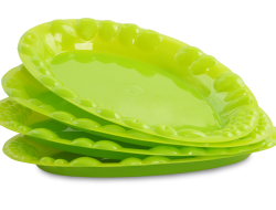 PLASTOVÝ tanier zelený sada