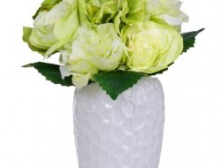 RUŽE kytica bielo - zelená