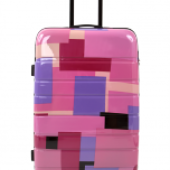 PINK geometric cestovný kufor