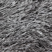LONGHAIR koberec strieborno - čierny 80 x 150 cm