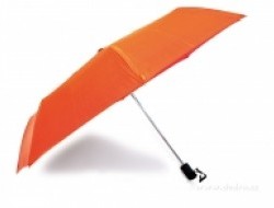 Automatický dáždnik - oranžový metalický