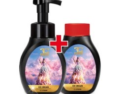 ICE CREAM | šetrné pěnové mýdlo na ruce & tělo | 2×300 ml | výhodná sada 2 ks 
