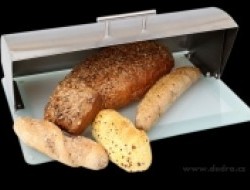 BREAD & BAGUETTE veľká nerezová dóza na chlieb a pečivo