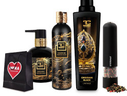 PÁNSKÁ valentýnská sada OBSIDIAN BLACK 