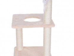XL ŠKRABADLO / preliezačka pre mačky v krémovej farbe