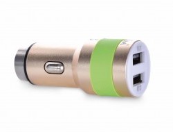 2 x USB nabíjací adaptér do auta s bezpečnostným hrotom