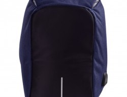 TRAVEL & STUDENT batoh s USB pripojením a výstupom na slúchadlá modrý