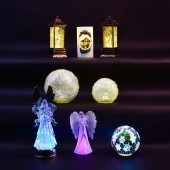 XXL LED guľa s ornamentami