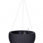 34 cm samozavlažovací závesný XL kvetináč RATAN AQUARIUS