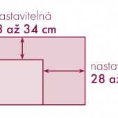 Nastaviteľná obdĺžniková forma XXL z nerezovej ocele s odnímateľnou prepážkou