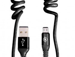 FLEXI USB kábel s koncovkou micro USB čierny