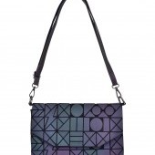 Crossbody KABELKA, reflexne svietiace pri dopade svetla, CHAMELEON GEOMETRIC