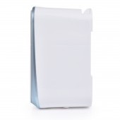 WC skrinka na toaletný papier so zásuvkou na hygienické potreby šedo modrá