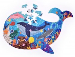 PUZZLE OCEÁN v tvare veľryby