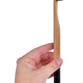 SADA 1+1 | GoEco® BAMBOO | Zubní kartáček 10 000 vláken | Ultra jemné a husté štětinky |  černý 